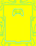Neon Yellow Cyberpunk Controller Rug