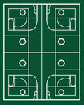 Emerald Green Abstract Labyrinth Layout Rug
