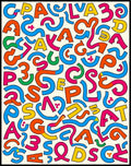 Bold Alphabet Collage Splash Rug