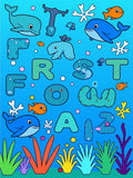 Ocean Alphabet Whales Coral Fish Rug