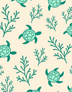 Sea Turtle Coral Reef Aquatic Rug