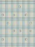 Soft Blue Cream Baseball Plaid Rug