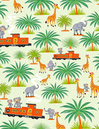 Jungle Safari Train Adventure Rug
