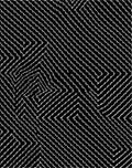 Monochromatic Abstract Interlocking Lines Rug