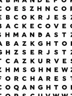Typographical Black White Alphabet Grid Rug