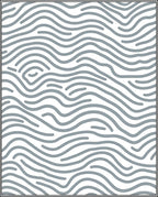 Gray Wavy Lines Abstract Texture Rug