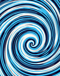 Navy Blue White Aqua Swirling Lines Rug