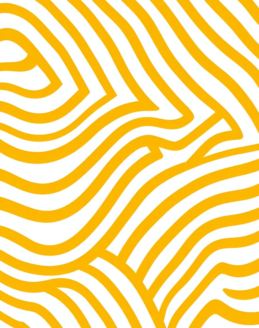 Golden Abstract Wave Lines Rug