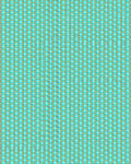 Aqua and Gold Geometric Hexagon Rug