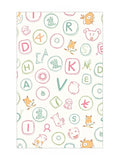 Whimsical Alphabet Creatures Scattered Background Rug