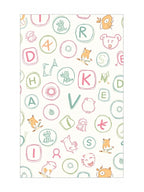 Whimsical Alphabet Creatures Scattered Background Rug