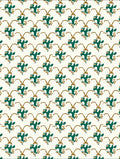 Emerald Gold Organic Floral Repeats Rug
