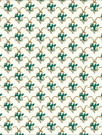 Emerald Gold Organic Floral Repeats Rug