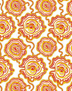 Radiant Sun Burst Floral Swirl Rug