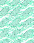 Seafoam Green Swirling Wood Grain Rug