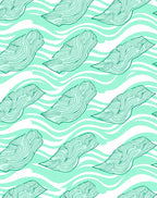 Seafoam Green Swirling Wood Grain Rug