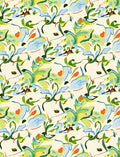 Abstract Verdant Vines Floral Arrangement Rug