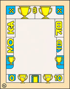Retro Golden Trophy Champion Competition Rug