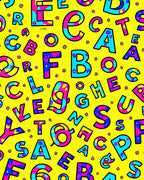 Bold Alphabet Splash Rug