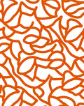 Bold Orange Organic Flow Rug