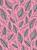 Pink Feather Botanical Arrangement Rug