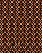 Golden Orange Floral Tessellation Rug