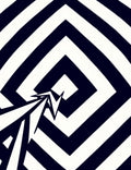 Monochromatic Abstract Optical Illusion Rug