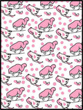 Pink Polka Dot Saddle Whimsy Rug