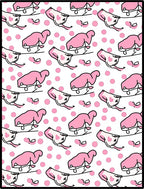 Pink Polka Dot Saddle Whimsy Rug