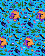 Abstract Faces And Foliage Rug