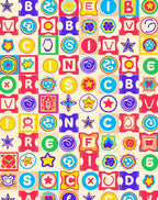 Playful Alphabet And Star Blocks Rug