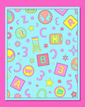 Whimsical Alphabet Numbers Playful Colors Rug