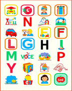Colorful Alphabet Blocks Children's Play Rug