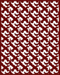Bold Crimson Abstract Swirls Rug
