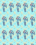 Abstract Blue Face Jazzy Notes Rug