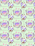 Abstract Lavender and Pink Floral Cluster Rug