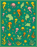Playful Sea Creatures Underwater Kingdom Rug