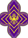 Royal Purple Golden Double Eagle Rug