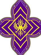 Royal Purple Golden Double Eagle Rug