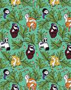 Whimsical Fowl And Foliage Rug