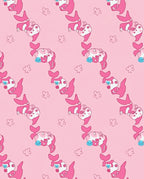 Sweet Pink Kawaii Fish Floral Rug
