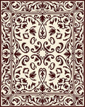 Classic Floral Scrollwork Medallion Rug