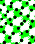Bright Lime Green Polka Dot Dove Rug