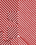 Red And White Diagonal Stripe Rug