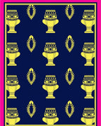 Golden Trophy Laurel Navy Rug