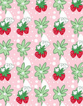 Sweet Strawberry Garden Cute Frogs Rug