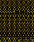 Ornate Gold Geometric Chain Link Rug