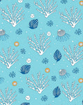 Ocean Coral Jellyfish Seashell Collection Rug