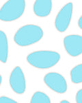 Soft Blue Organic Shapes Rug