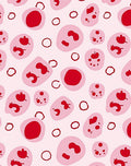 Pink Red Cell Cluster Rug